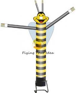 Buy cheap Advertising Single Leg Inflatable Air Dancer 6M , Yellow Bee Sky Dancer For Fair product