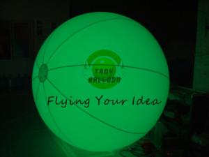 Buy cheap 2m PVC Inflatable Advertising Lighting Balloon Crowded Throw For Celebration Day product