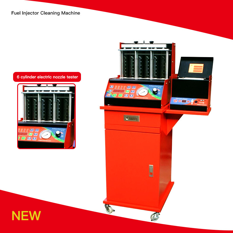 Buy cheap HW-6D 240V Fuel Injector Cleaning Machine 8 Cylinders LED Display product