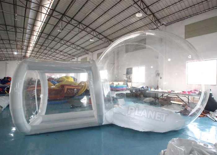 Buy cheap Clear PVC 4m Single Tunnel Inflatable Bubble Tent With Blower product