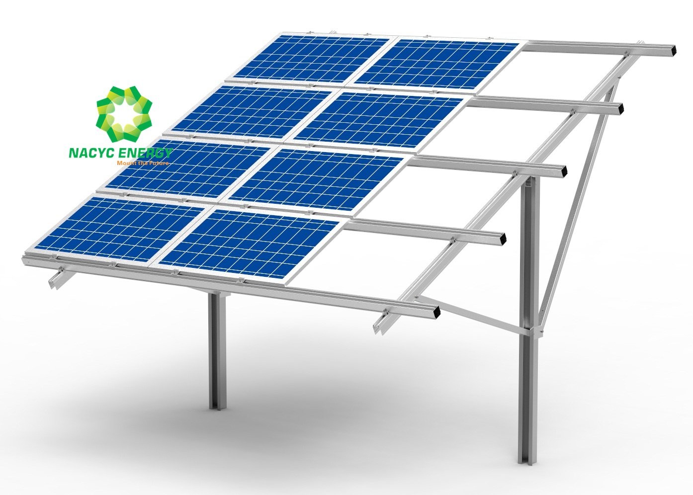 Buy cheap Single Pole Robust Structure Solar Panel Pole Mount Bracket Aluminum Design product