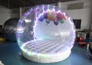 Buy cheap Human Size Hotel Inflatable Snow Globe Tent Christmas LED Lighting product