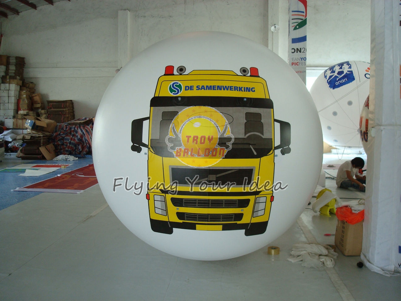 Buy cheap 5*2.2m Inflatable Large Advertising Printed Helium Balloon with digital printing for Party product