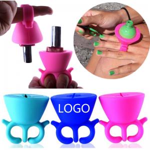 Buy cheap Colorful Hand Free Silicine Nail Oil Bottle Holder Logo customized product