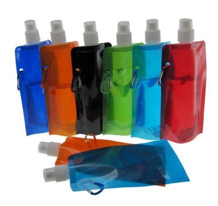 China BPA 480ml Eco-friendly Folding water bottle foldable Water Bottle Plastic Water Bottle on sale