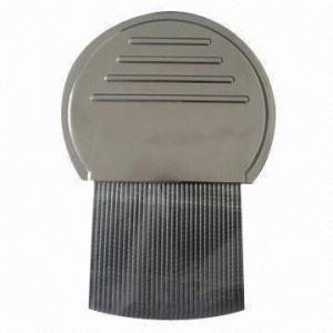 Buy cheap Lice comb, handle made of plastic, long stainless steel pins easily reach scalp product