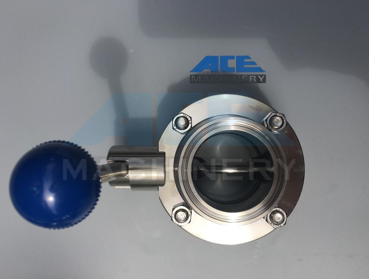 Buy cheap Stainless Steel Manual Welded/Threaded Butterfly Valve (ACE-DF-4D) product