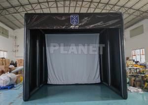 Buy cheap Custom Airtight PVC Inflatable Golf Practice Training Simulator Room With High Impact Screen product