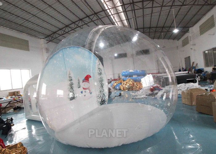 Buy cheap 4m Inflatable Snow Globe Bubble Tent With Passage Way Background product