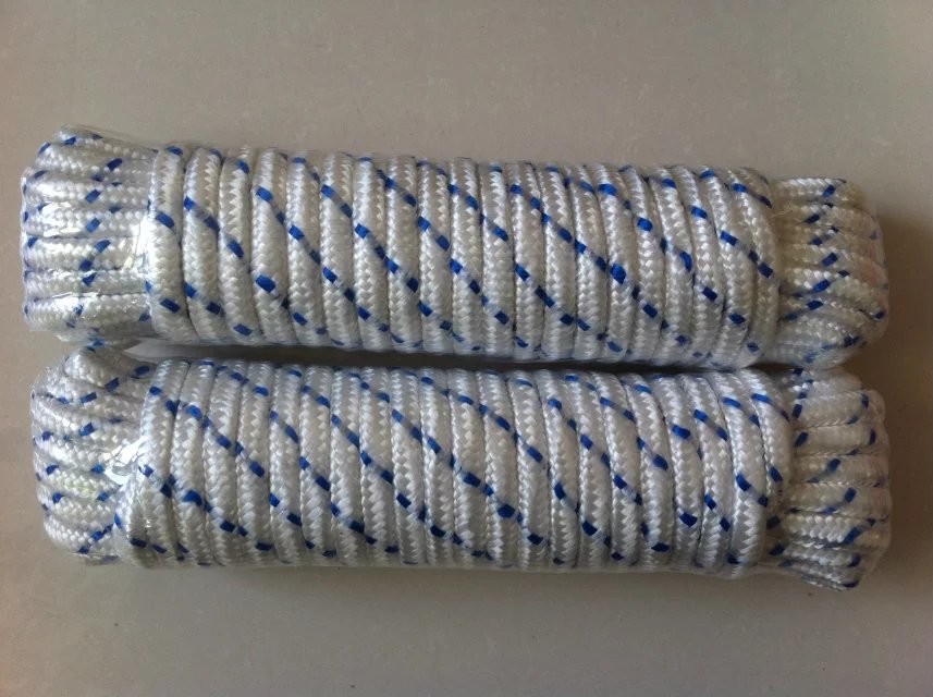 Buy cheap Wht/Blue Tracer Diamond Braided Poly Rope product
