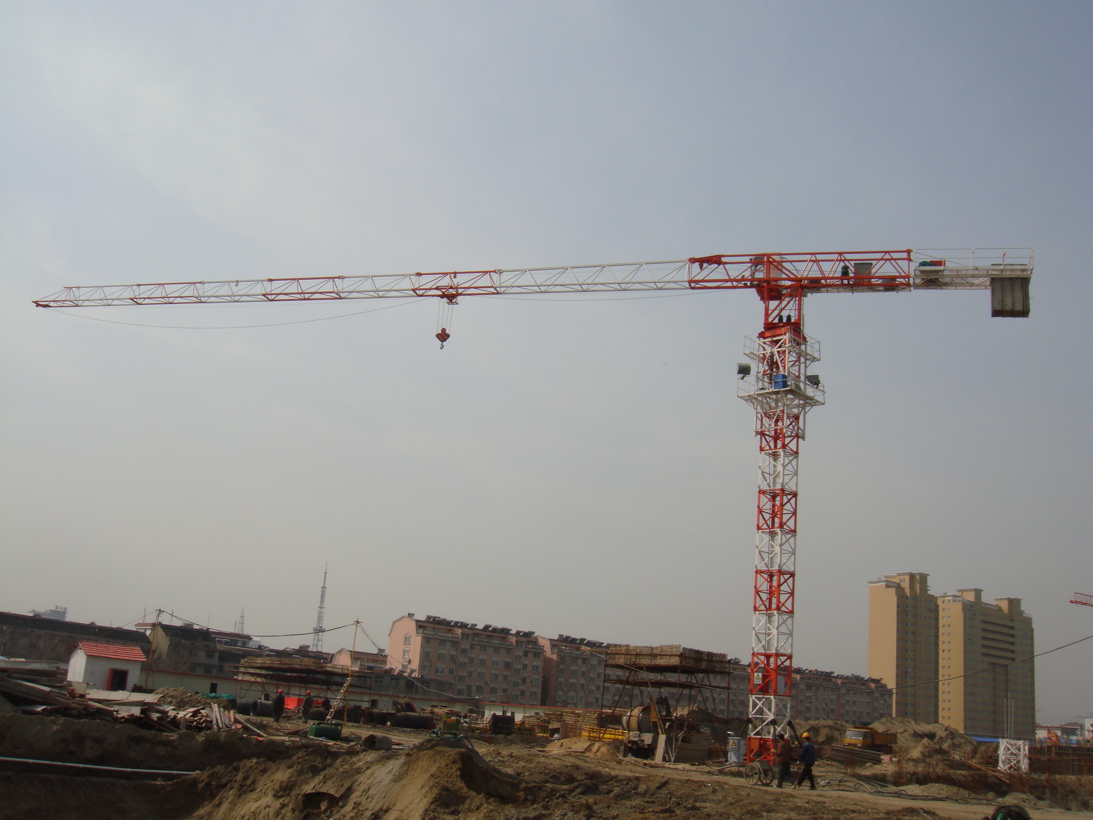 Buy cheap Building Construction Cranes Lifting Cranes , Frequency Converter Control Hydraulic Tower Crane Safety product