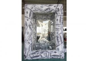 Buy cheap Custom Oxford Advertising Inflatable Cube Cash Money Catching Machine Grab Booth product