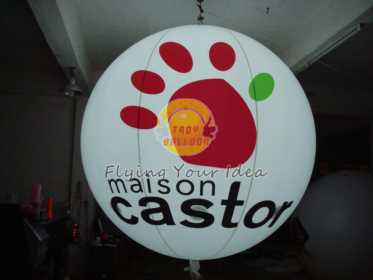 Buy cheap Reusable Attractive Inflatable Lighting Balloon with Full Digital Printing for Promotion product