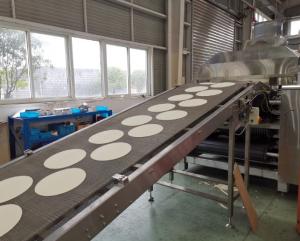 Buy cheap G650 Industrial tortilla Production Line of 304 stainless steel equipped with touch screen for high capacity demand product