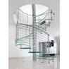 Buy cheap High Quality Spiral Staircase with Glass Tread and Stainless Steel Handrail from wholesalers
