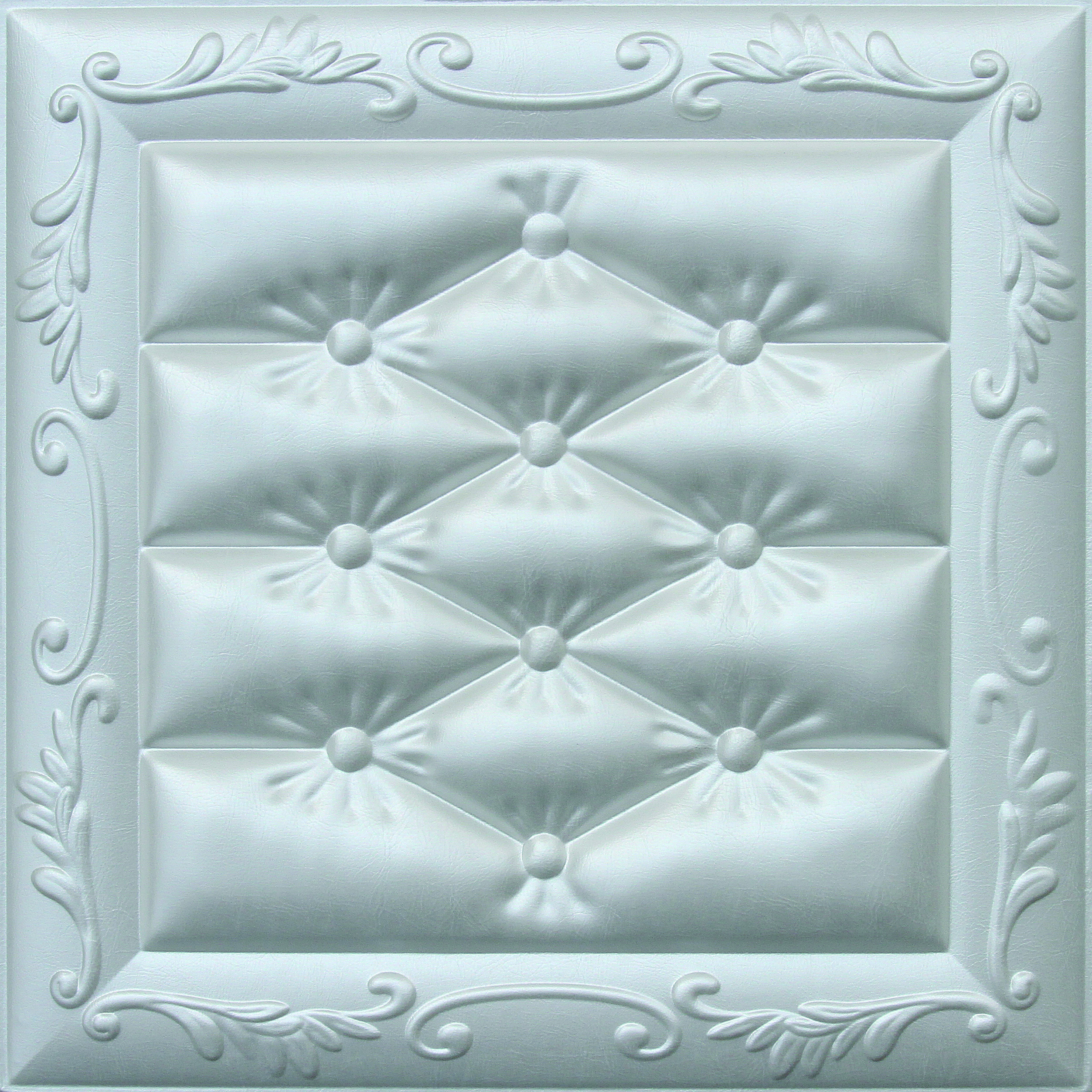 Buy cheap Carved Leather Decorative 3D Wall Panels Fire Resistant Embossed from wholesalers
