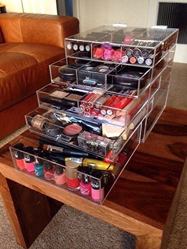 Buy cheap Handmade 5 Tier Acrylic Makeup Organizer Box Exquisite Workmanship product