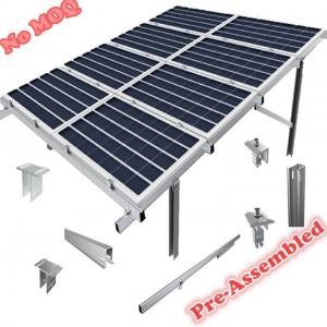 Buy cheap Bracket Aluminum Solar Panel Mounting System Modules Solar Rail Mounting  Solar Panel Pole Mount Brackets   Panel Kits product