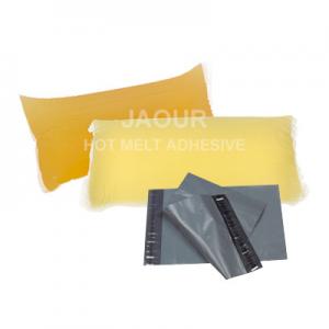 Buy cheap JAOUR Hot Melt Glue Adhesive For Courier Parcel Bags with light yellow and soft Strong Tack product