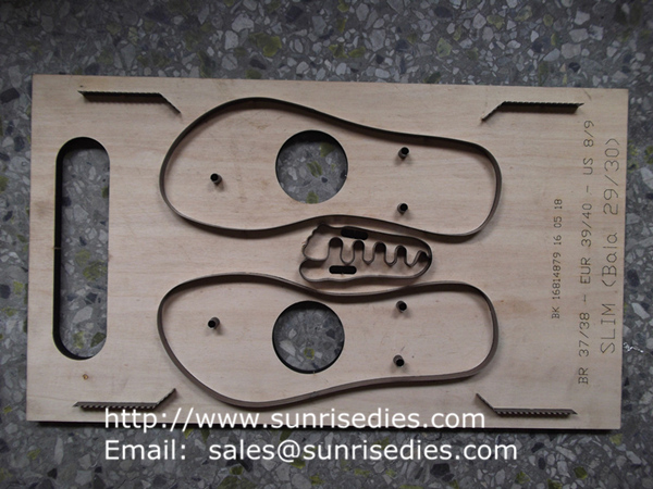 slipper sole plywood steel rule dies