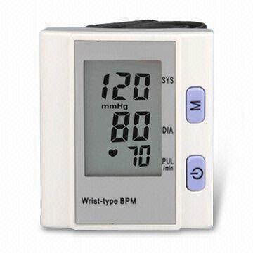 Buy cheap Digial Blood Pressure Monitor, Comes in Wrist Type and Fully Automatic, Conserves Battery Lifespan product