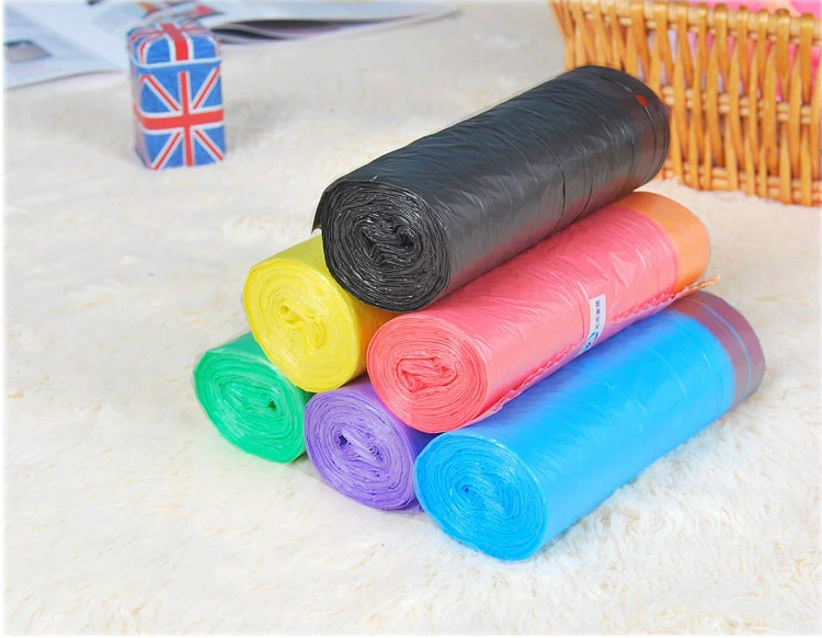 Buy cheap HDPE Packaging Home Garbage Bags , Drawstring Trash Can Liners Customized Size product