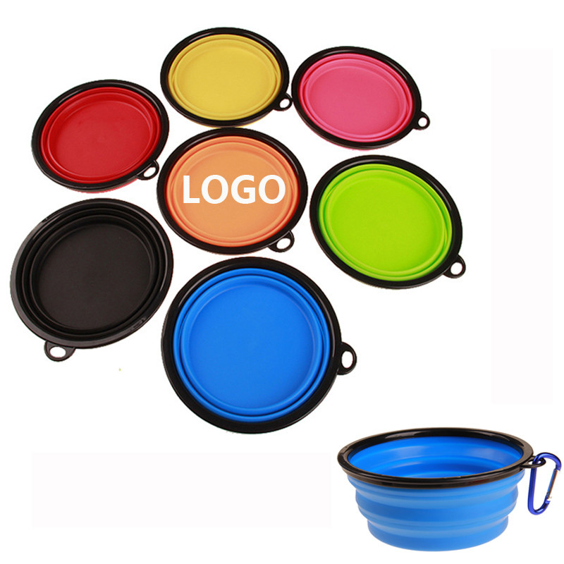 Buy cheap Promotional Colorful Portable Dog Bowl Silicone Folding Bowl Logo Customized product