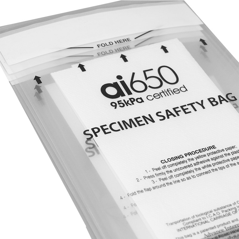 Buy cheap LDPE Hospital Clinic Biohazard Specimen Transport Bags With Document Pouch product