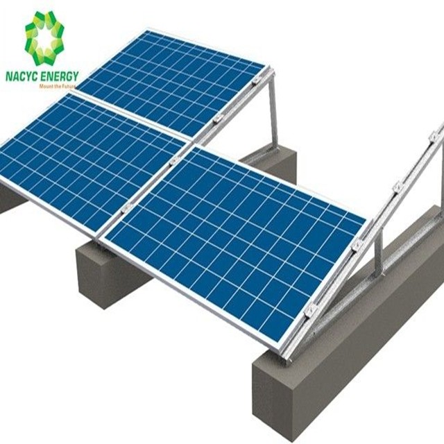 Buy cheap Simplest Design Flat Roof Solar Mounting System Aluminum PV Panel Bracket product