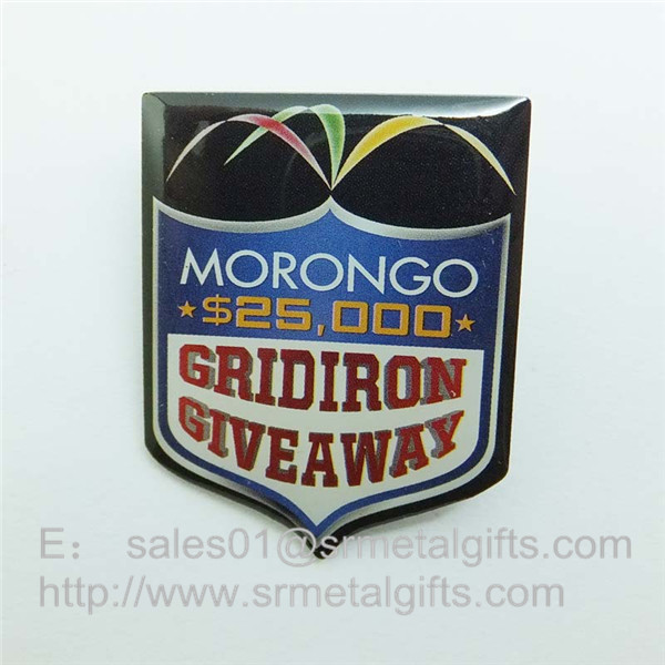 Buy cheap Epoxy Offset Print steel Lapel pins, custom offset print pin badge with epoxy coat product