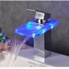 Buy cheap Led waterfall basin faucet from wholesalers
