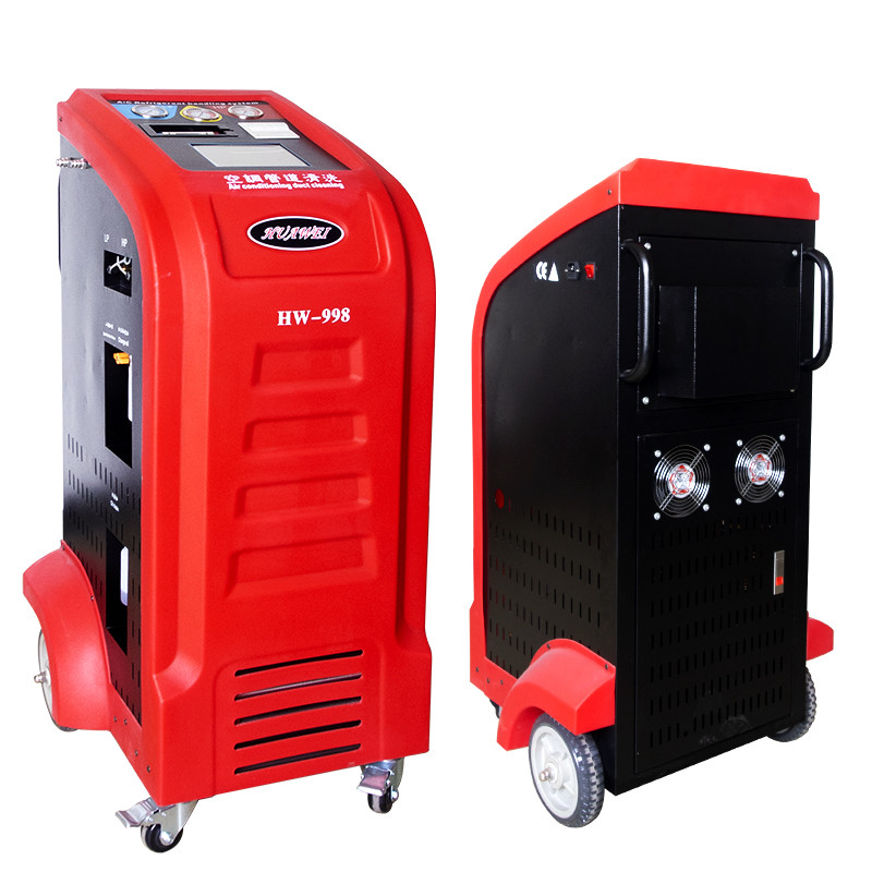 Buy cheap 12kg Cylinder Capacity R134a Car AC Service Station Red White Color product