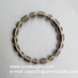 Buy cheap Stainless steel wire elastic bangles, 304 stainless steel spring flexible wire bracelets, product