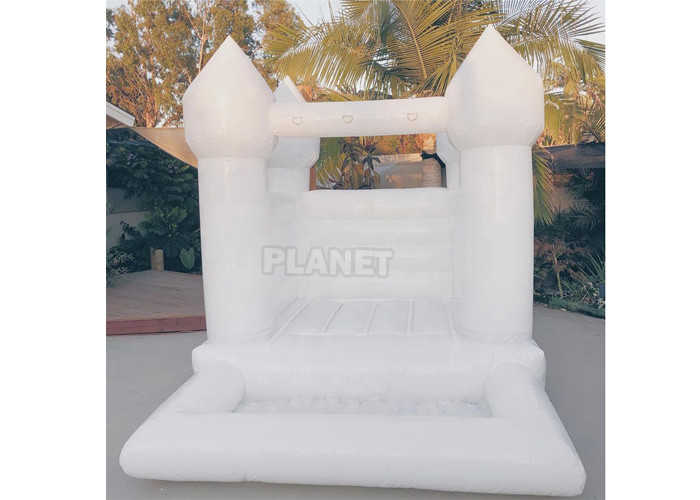 Buy cheap PVC Inflatable Small White Bouncy Toddlers Bounce Castle House With Ball Pool For Event product
