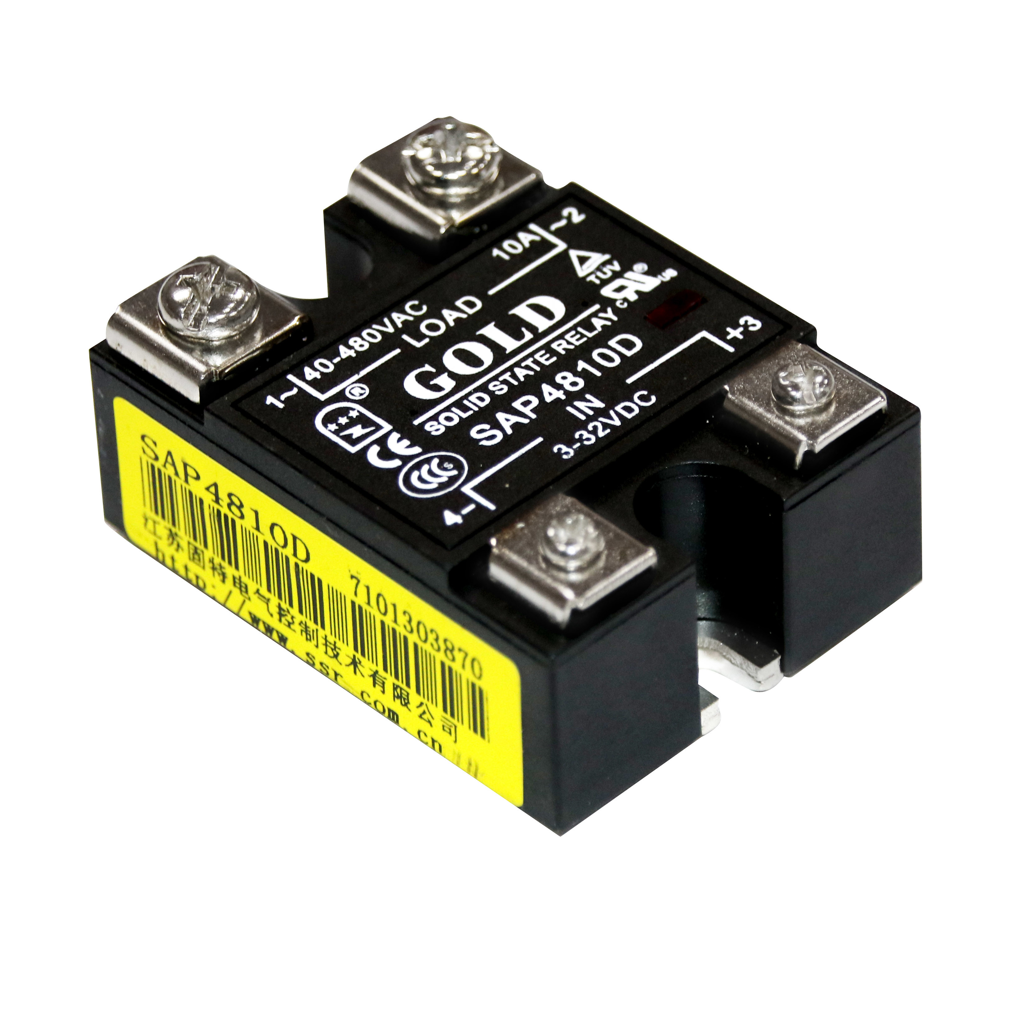 Buy cheap 3 32VDC to 40 530VAC Solid State Relay Dc To Ac product