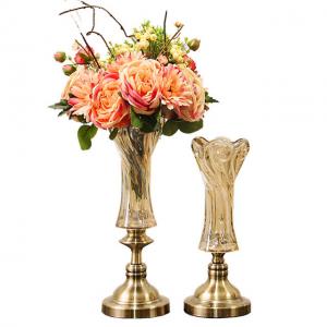 Buy cheap Classical Crystal Glass Transparent Vase Flower Display Glass Vase product