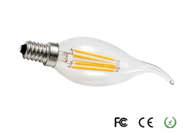 Buy cheap Edison Old Style Filament Light Bulbs 4 Watt Candle Shape 360º Beam Angle product