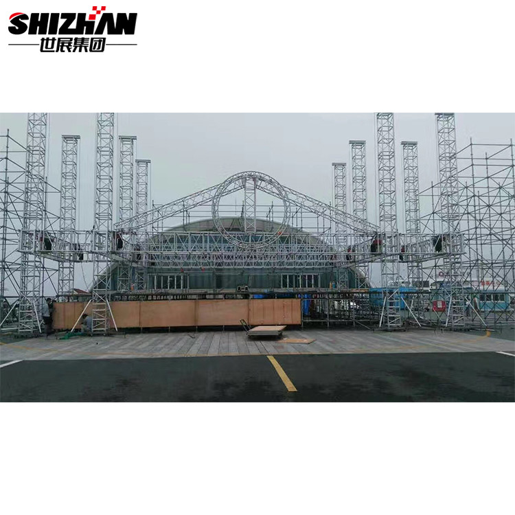 Buy cheap TUV Stage Decoration Circles Curved Aluminum Triangle Lighting Truss from wholesalers