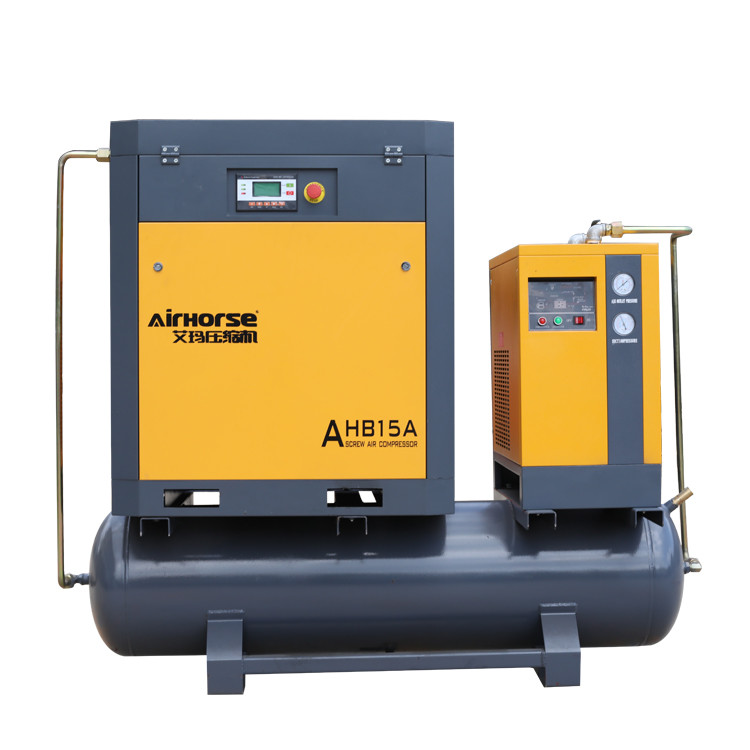 Buy cheap Airhorse hot sale 11kw screw type air compressor with 300L receiver and air dryer product