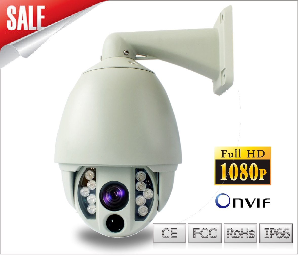 Buy cheap 2 Megapixels IP HD IR High Speed Dome Camera product