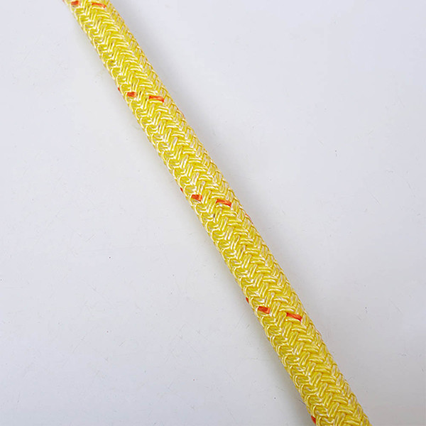 China Yellow Solid Braid Polypropylene Rope , Dyed Hollow Braid Rope Hard Wearing on sale