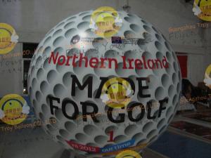 Buy cheap Customized Helium Inflatable Golf Ball Round 2.5m Reusable ASTM product