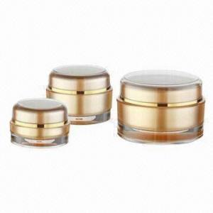 Buy cheap Cosmetic Acrylic Jars, for Skin Care Cream, Various Colors are Available, OEM Orders are Welcome product