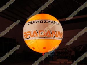 Buy cheap Fireproof Helium advertising balloons, UV protected printing Advertising Helium Balloons product