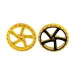 Buy cheap H13 Two Color Multi Material Injection Molding POM Toy Car Wheels 1*2 Cavity product