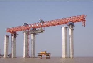 Buy cheap A7 Height 150m Underslung Launching Double Girder Gantry Crane 900t Max Load Capacity product