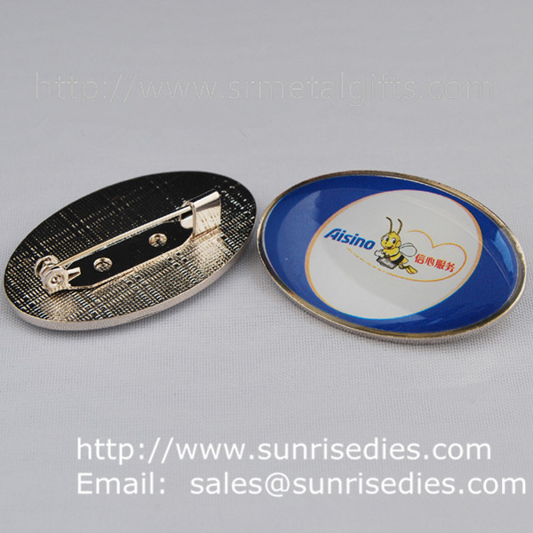 Buy cheap Epoxy dome lapel pin badge with safety pin, China lapel pin badge factory for cheap product