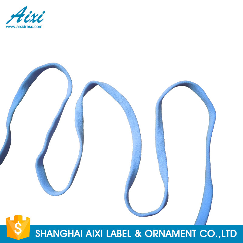 Buy cheap 10 - 30mm Elastic Binding Tape Decorative Coloured Fold Over For Underwear product