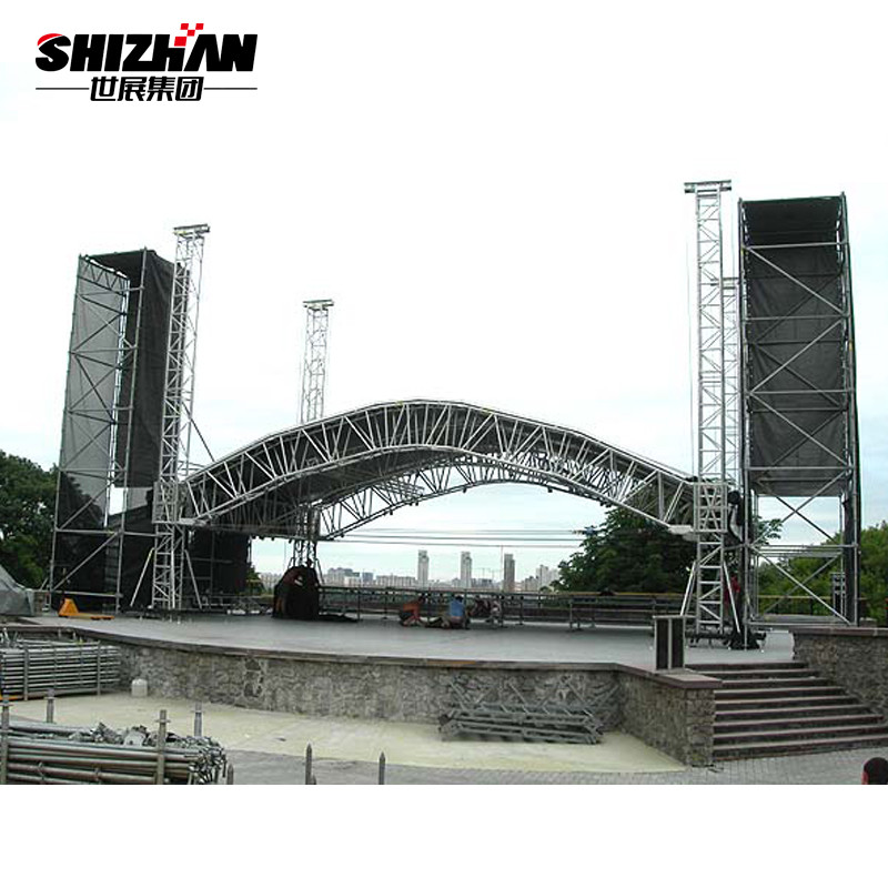 Buy cheap Silver Black Semi Circle Roof Easy Install Stage Lighting Round Truss product