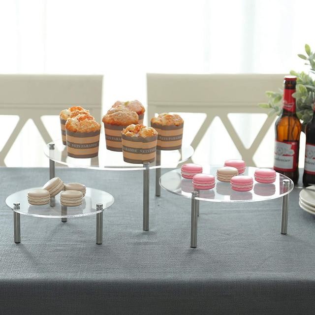 Buy cheap Clear 5mm Acrylic Donut Stands With Silkscreen Printing / Laser Engraving / UV Printing Logo product